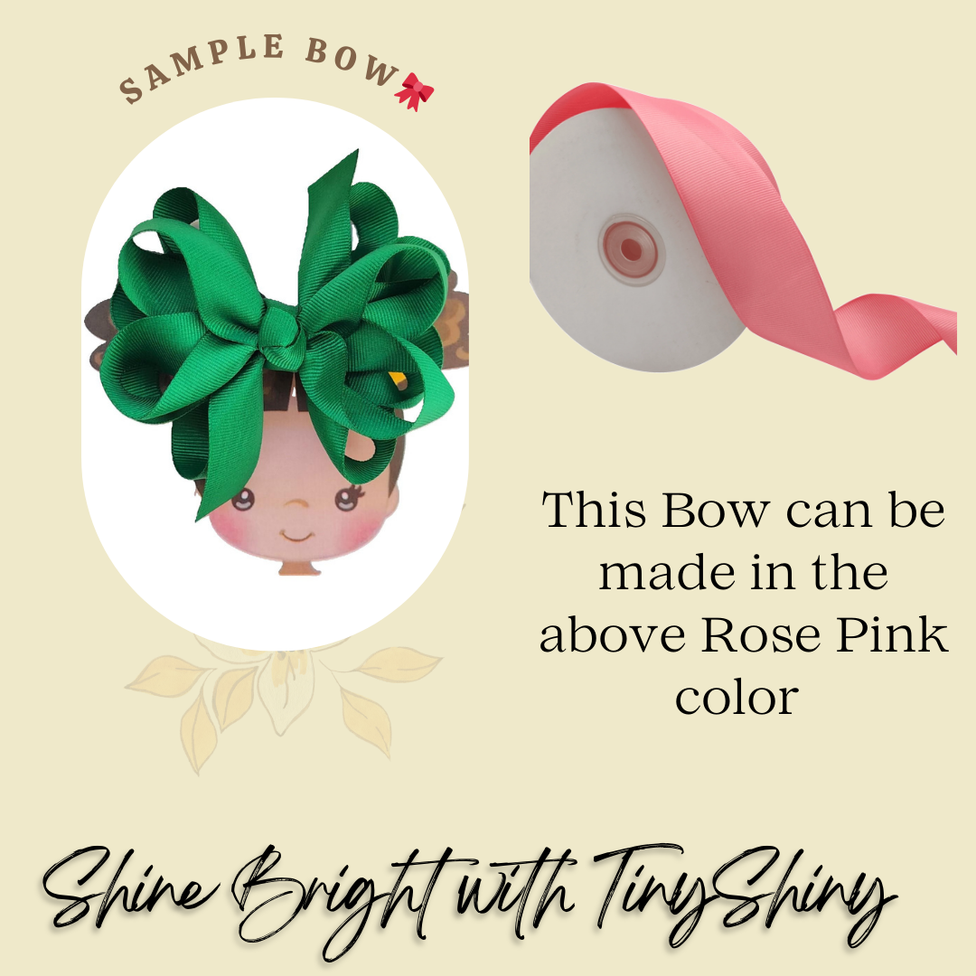Octopus Bow - Medium -  Rose Pink