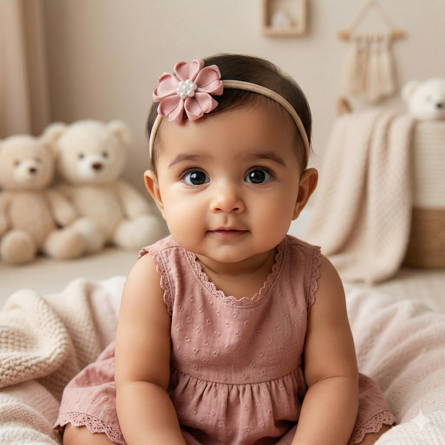 Baby Bow-Style 10-Rose Pink