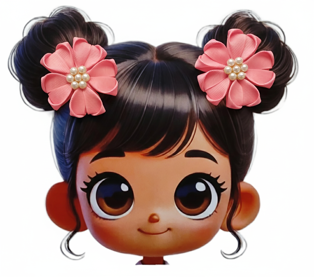 GRB-Twin Clips-Style 3-Rose Pink