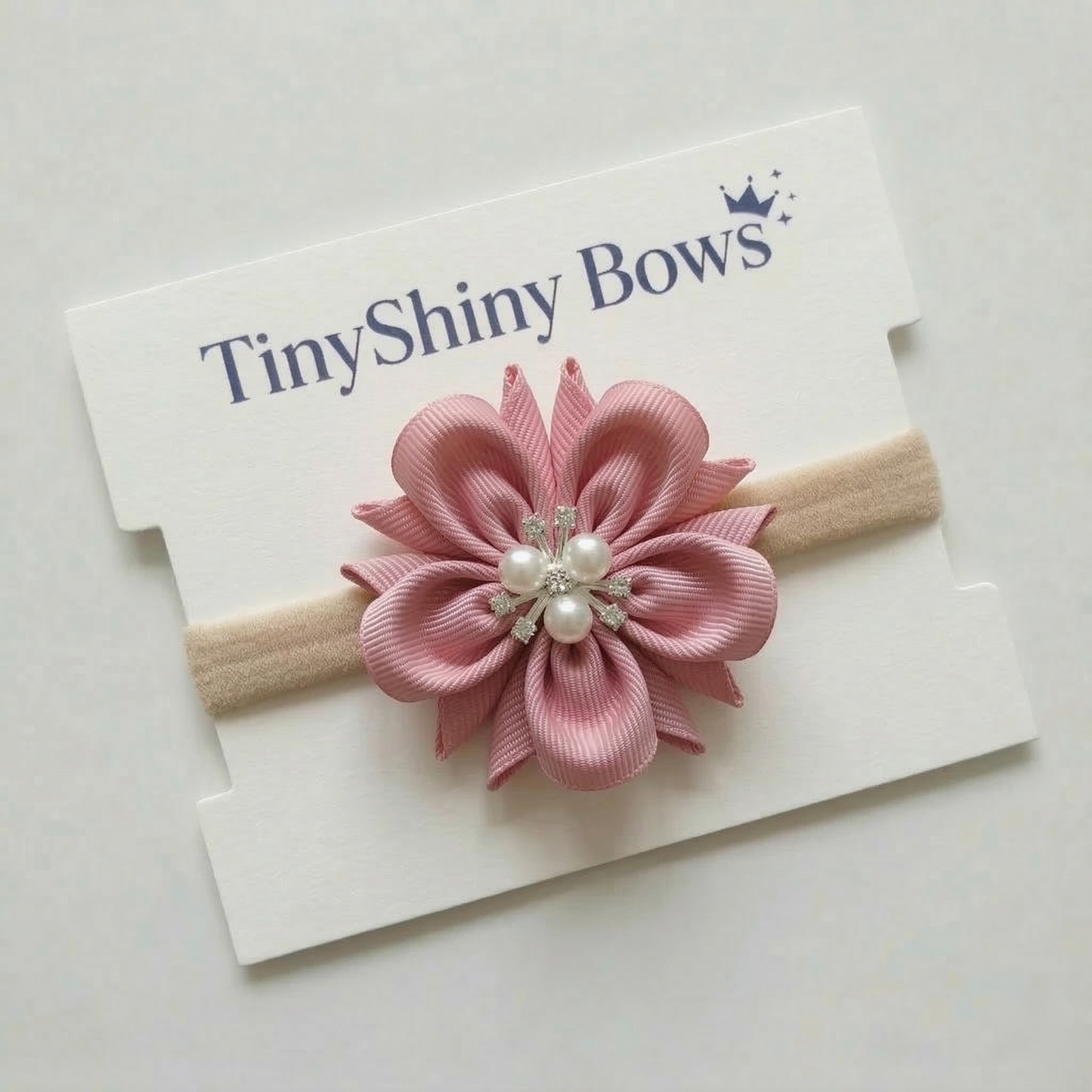 Baby Bow-Style 9-Rose Pink