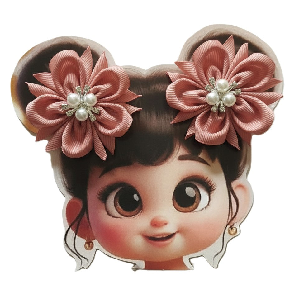 GRB-Twin Clips-Style 2-Rose Gold