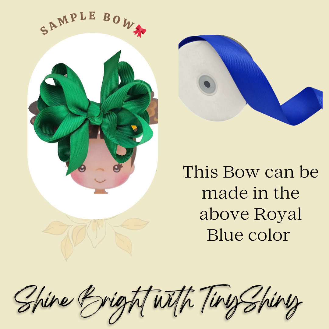 Octopus Bow - Medium -  Royal Blue