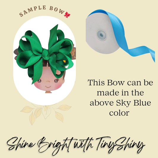 Octopus Bow - Medium -  Sky Blue