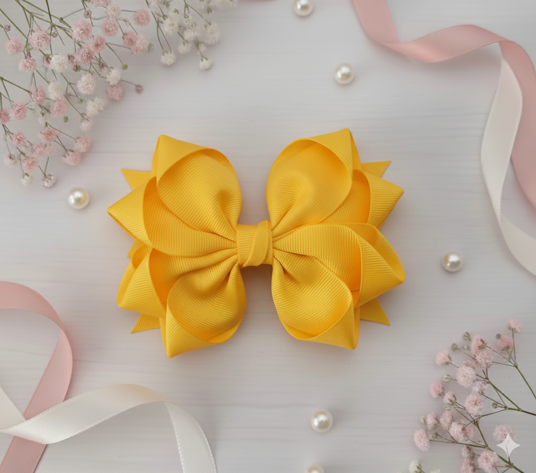 GRB-Boutique Bow-Style 4-Sunshine Yellow