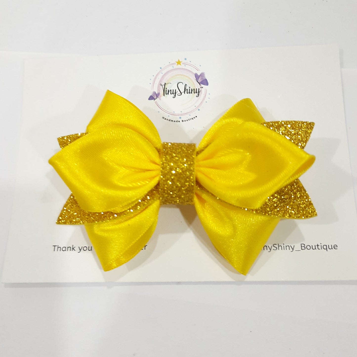 SatinRibbon-Bow-Style2-Sunshine Yellow