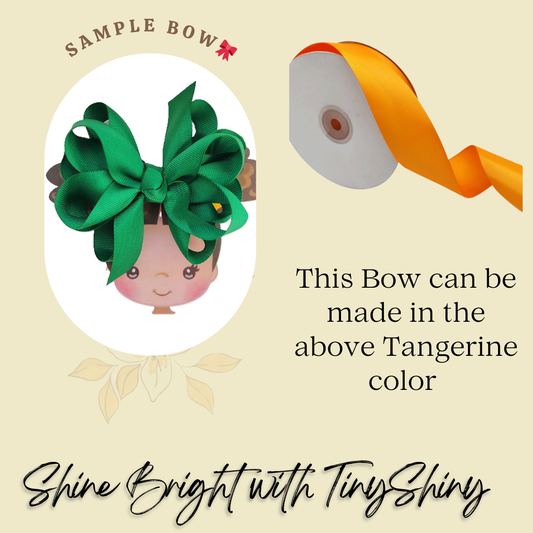 Octopus Bow - Medium -  Pastel Orange