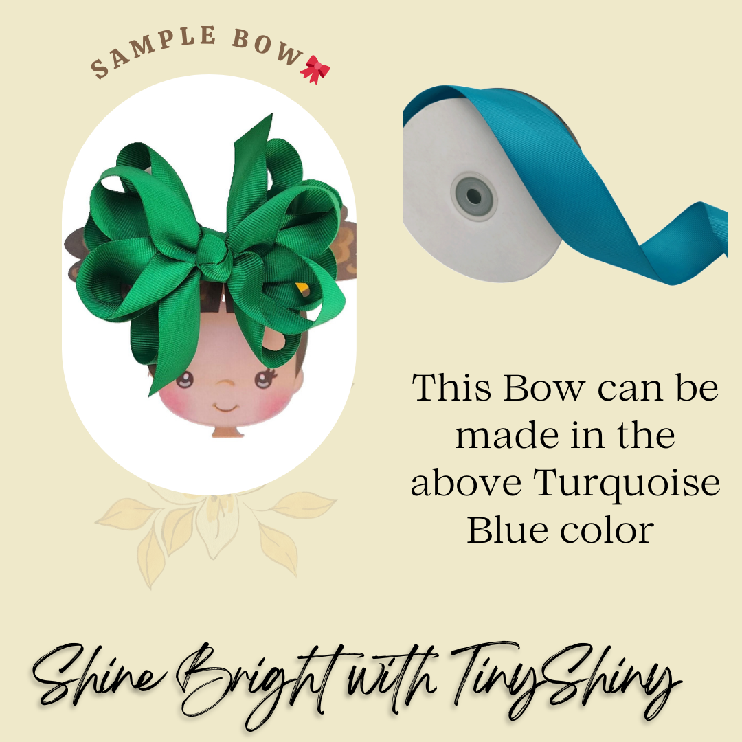 Octopus Bow - Medium -  Turquoise