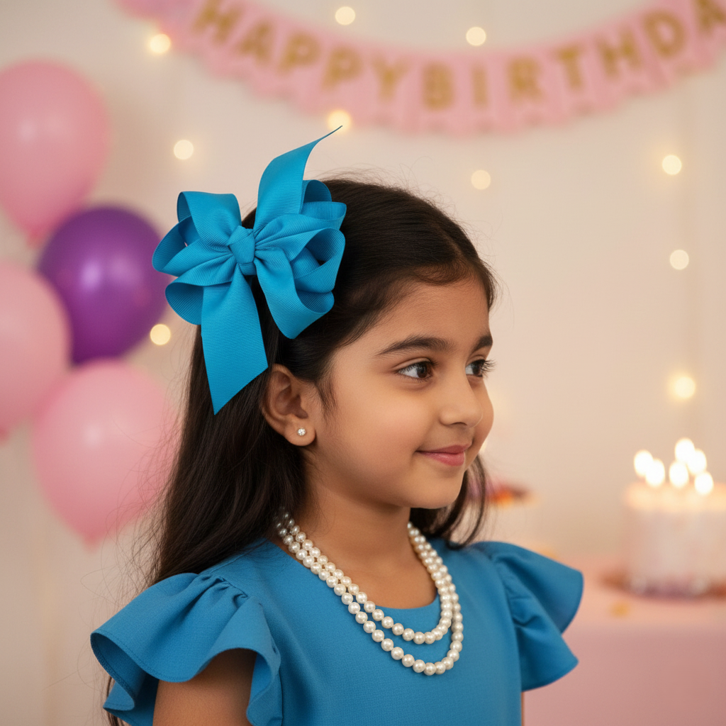 Octopus-Bow-4Layer-Style1-Turquoise Blue