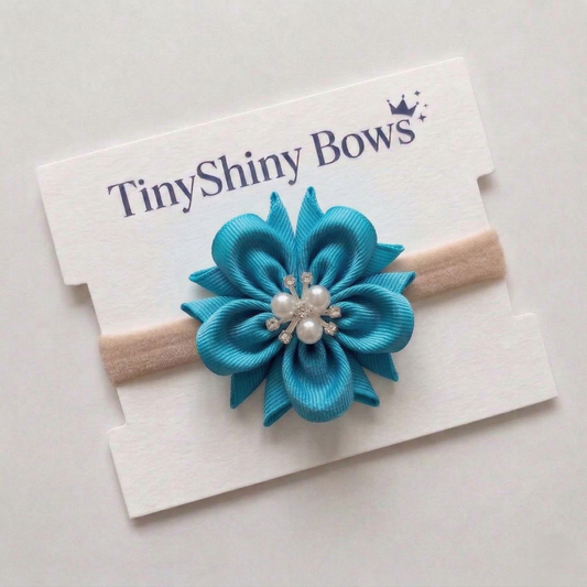 Baby Bow-Style 9-Turquoise Blue