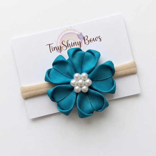 Baby Bow-Style 10-Turquoise Blue