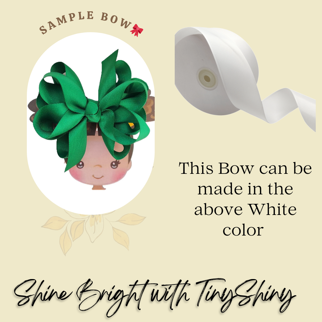 Octopus Bow - Medium -  White
