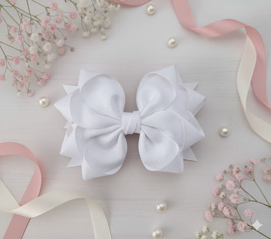 GRB-Boutique Bow-Style 4-White