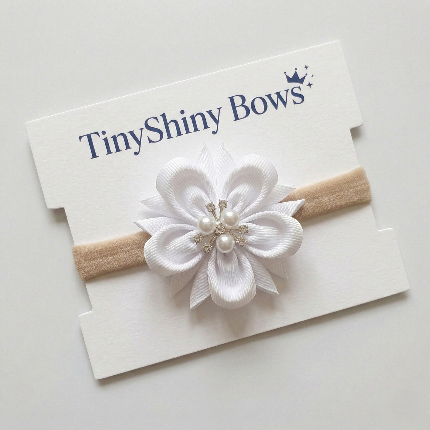 Baby Bow-Style 9-White