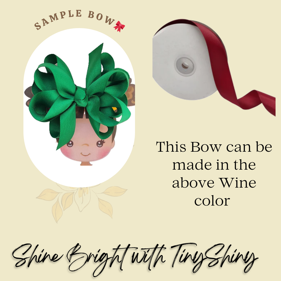 Octopus Bow - Medium -  Wine
