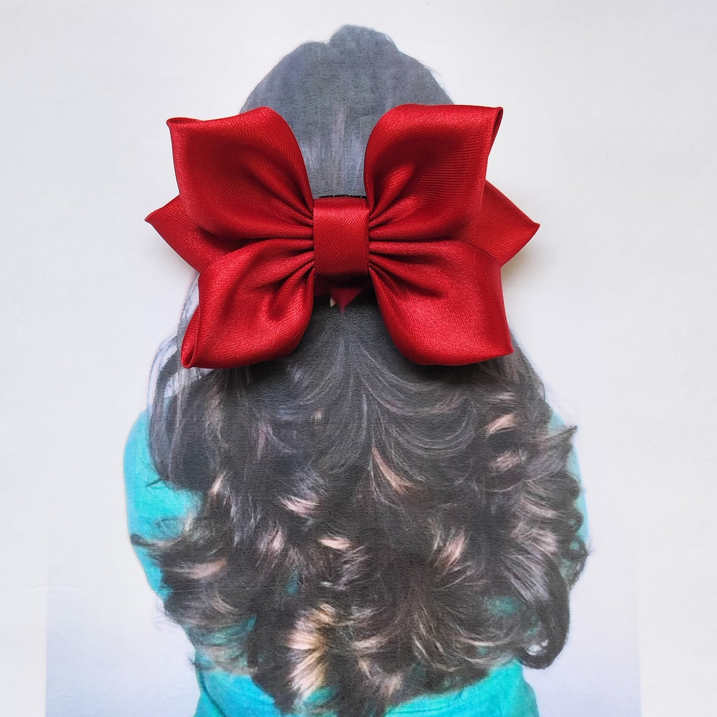 SatinRibbon-Bow-Style1-Wine Red