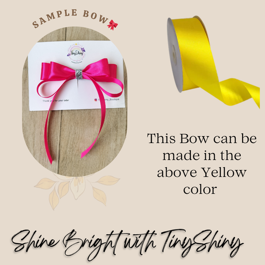 SatinRibbon-Bow-Style7-Sunshine Yellow